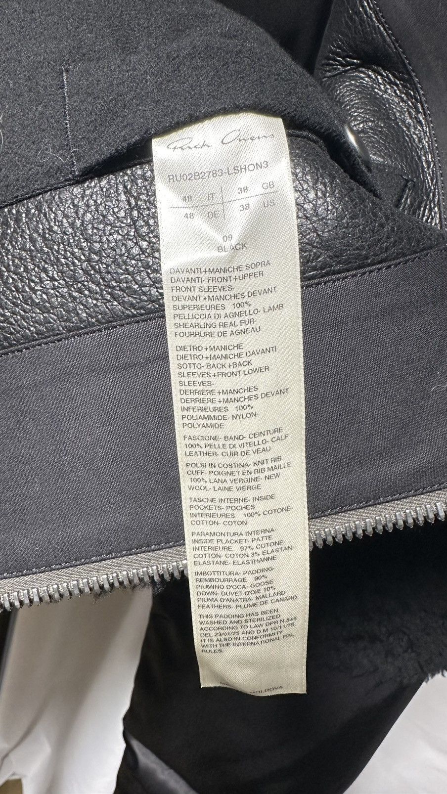 Rick Owens Rick Owens FW22 STROBE Zionic Bomber (48IT) Size US M / EU 48-50 / 2 - 9 Thumbnail