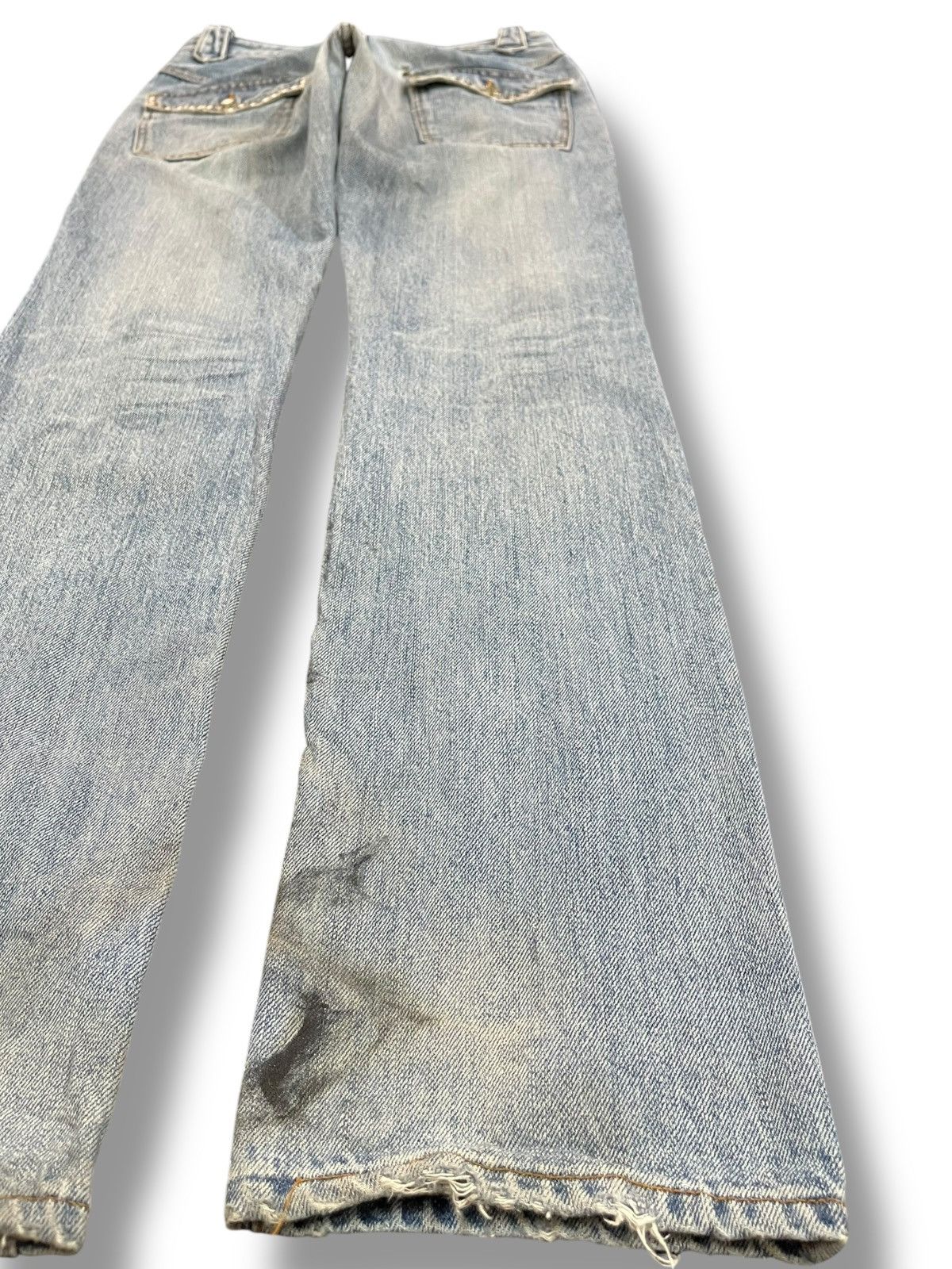 Hysteric Glamour Vintage Schlussel Snake Studded Distressed Denim Size US 30 / EU 46 - 10 Thumbnail