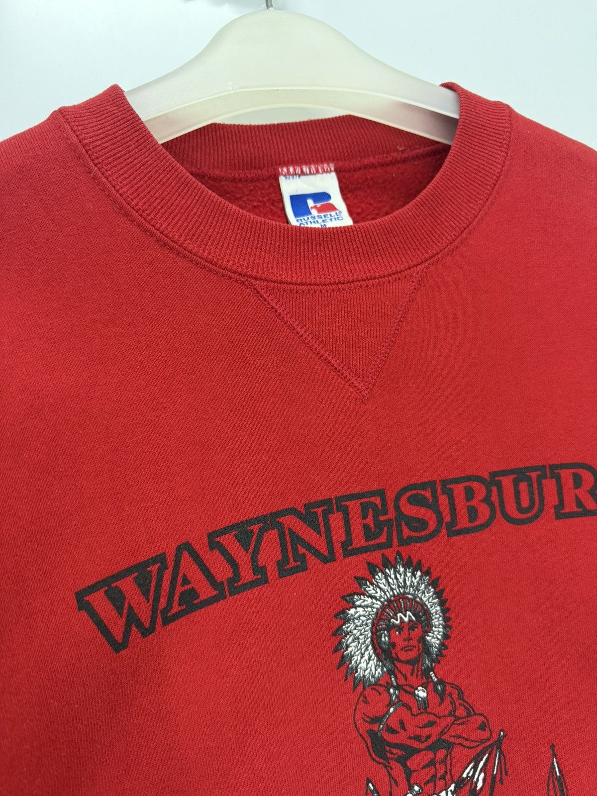 Russell Athletic 🔥 90's Russell Waynesburg Raiders Red Big Logo College USA Size US M / EU 48-50 / 2 - 5 Thumbnail