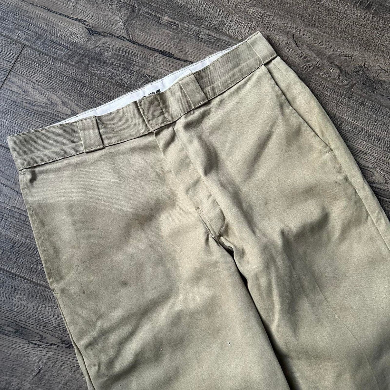 Dickies Tan Basic Dickies 874 Original Fit Chino Work Pant Slacks Size US 33 - 5 Thumbnail