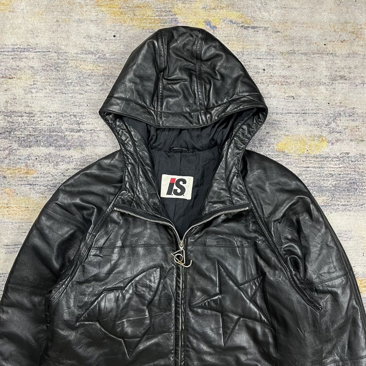 Issey Miyake Archive Vintage 80s / 90s Issey miyake star leather jacket Size US M / EU 48-50 / 2 - 9 Thumbnail