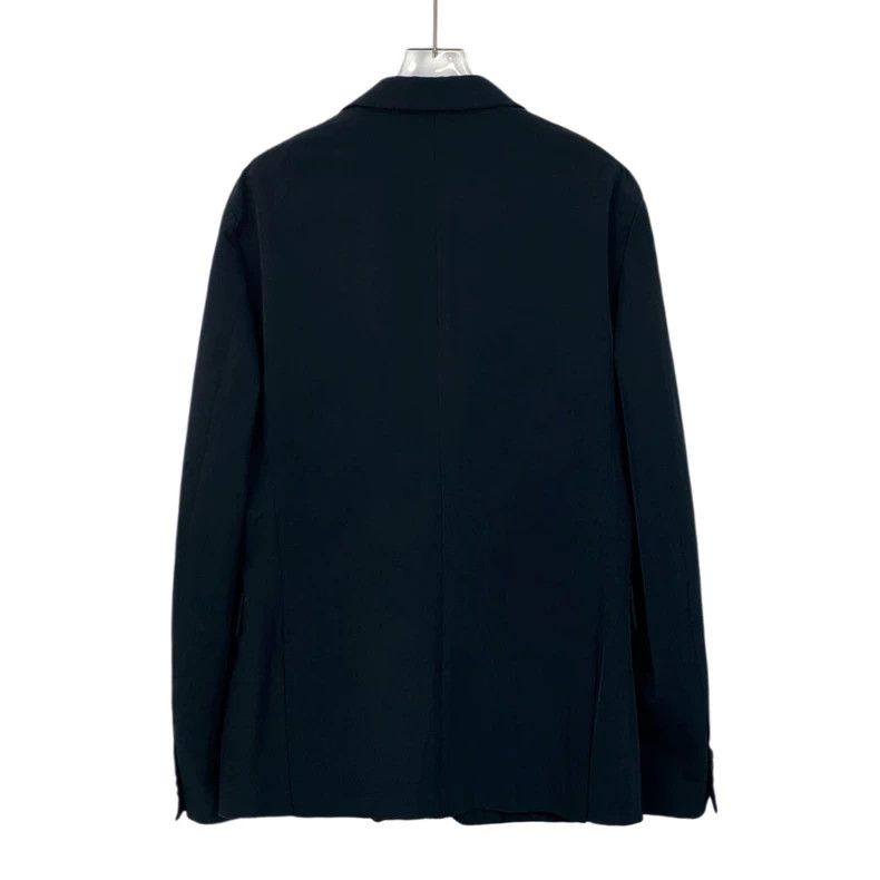 Prada Prada Black V-neck single-breasted long-sleeved JKT 2501-N Size 52R - 2 Thumbnail