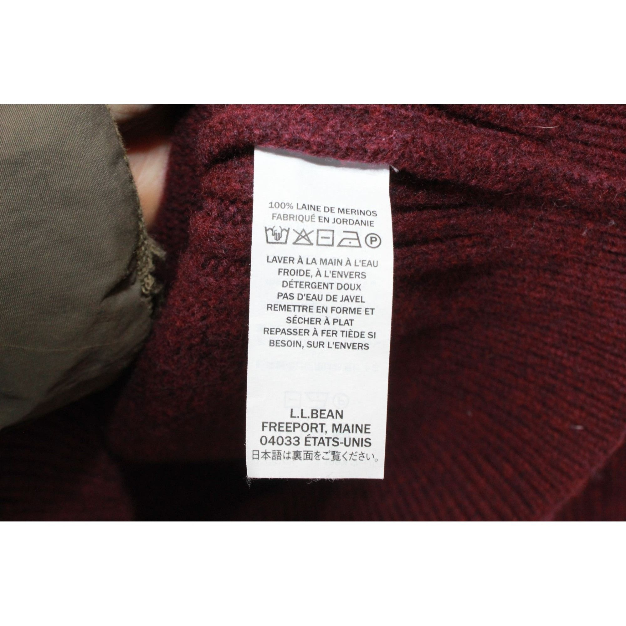 L.L. Bean LL Bean Men's Rangeley Wool Sweater Quarter Zip Size US L / EU 52-54 / 3 - 9 Thumbnail