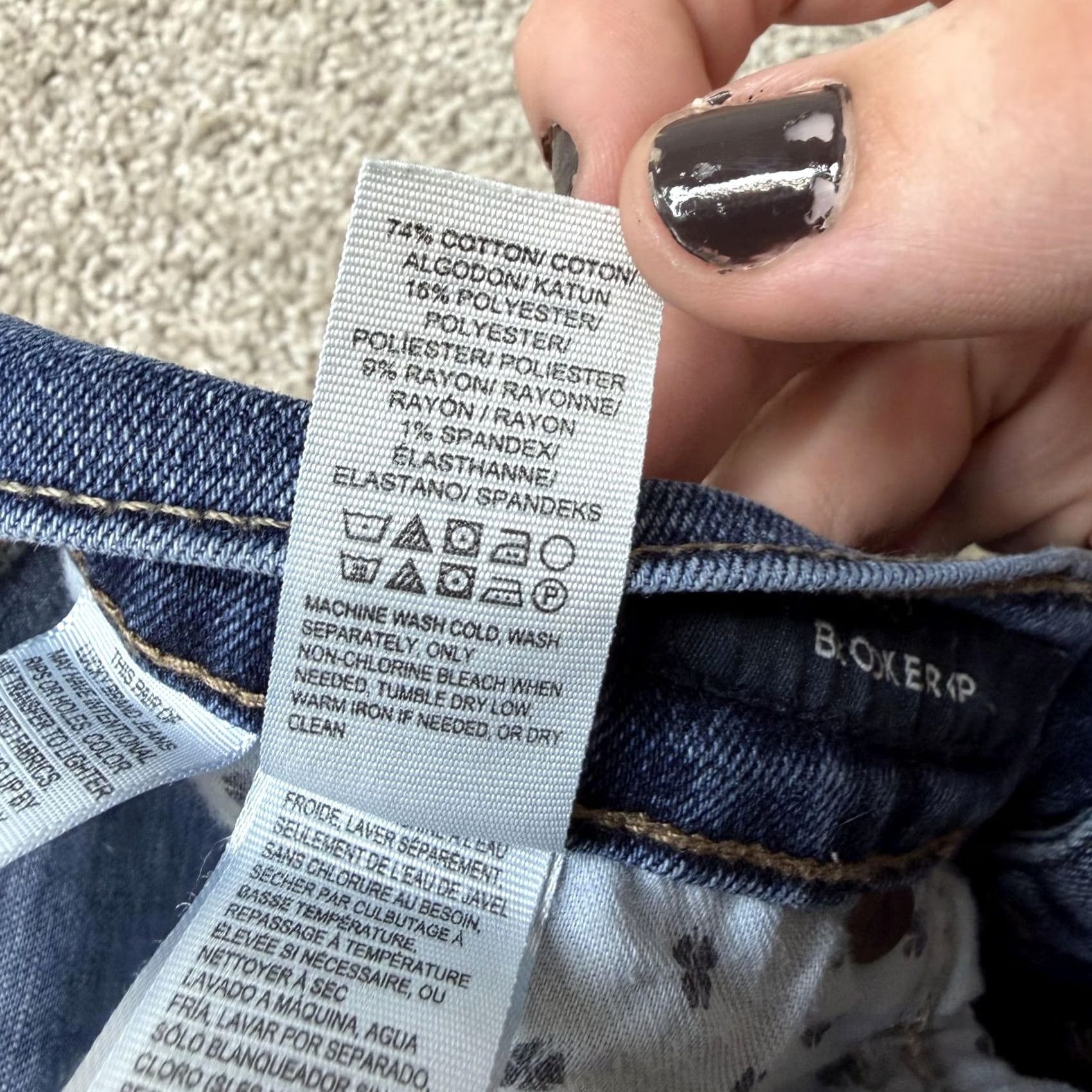 Lucky Brand Lucky Brand Brooke Crop Skinny Jeans Womens 8/29 Med Wash Blue Stretch Denim Size 30" / US 8 / IT 44 - 6 Thumbnail