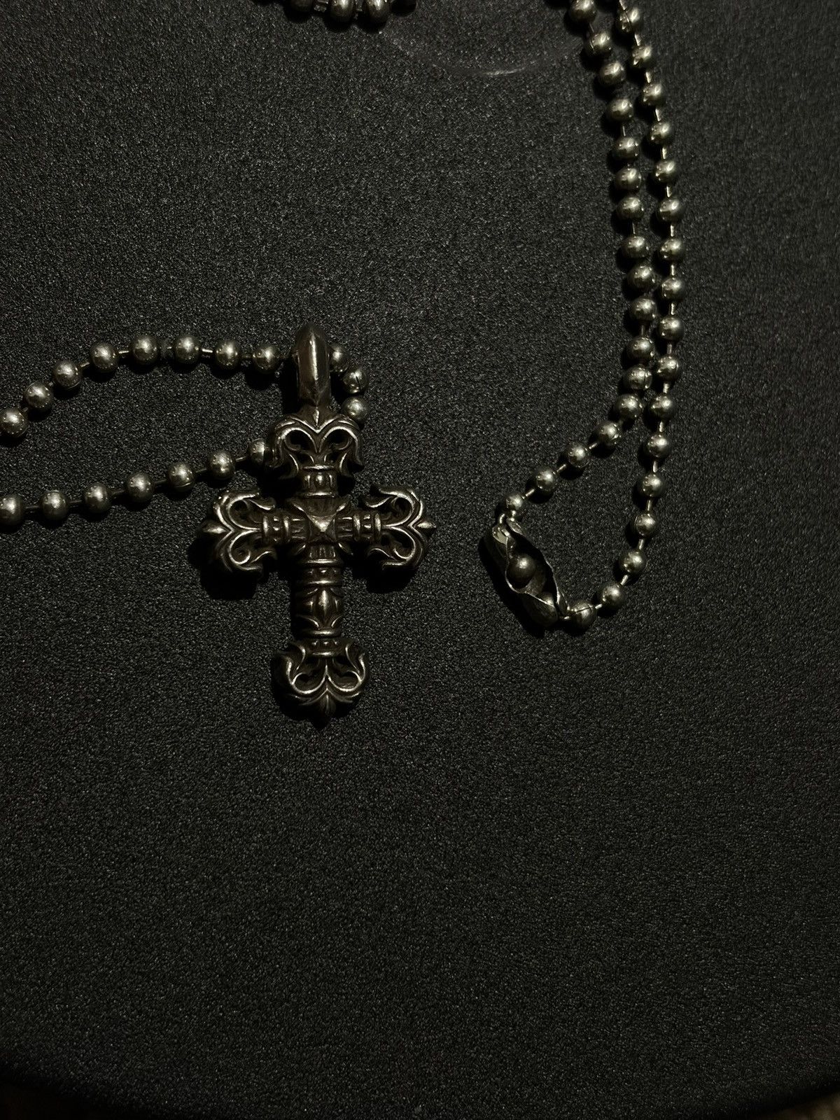 Chrome Hearts Filigree Cross Pendant (With Chain)
