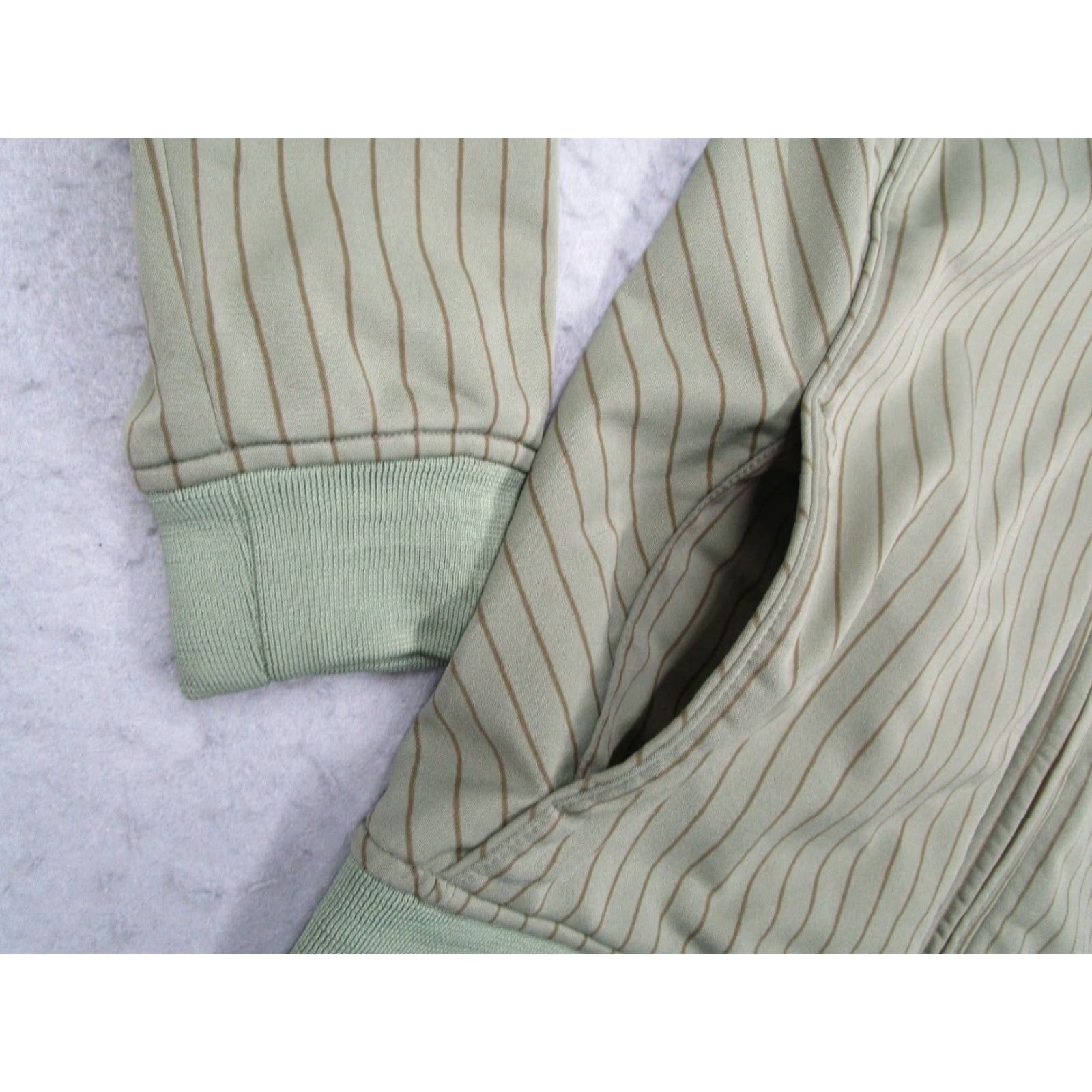Oakley Oakley Mens Medium Green Striped Full Zip Track Jacket Embroidered Logo Pocket Windbreaker City 90s Classic Outdoor Sports Size US M / EU 48-50 / 2 - 5 Thumbnail