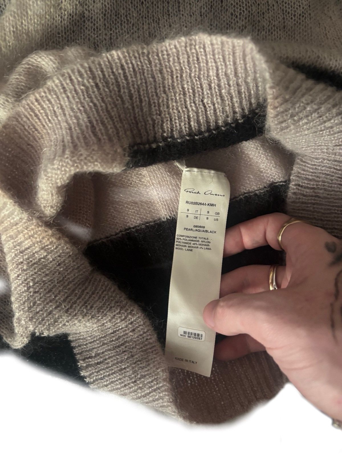 Rick Owens Rick Owens Strobe FW22 Mohair Sweater Size US S / EU 44-46 / 1 - 3 Thumbnail