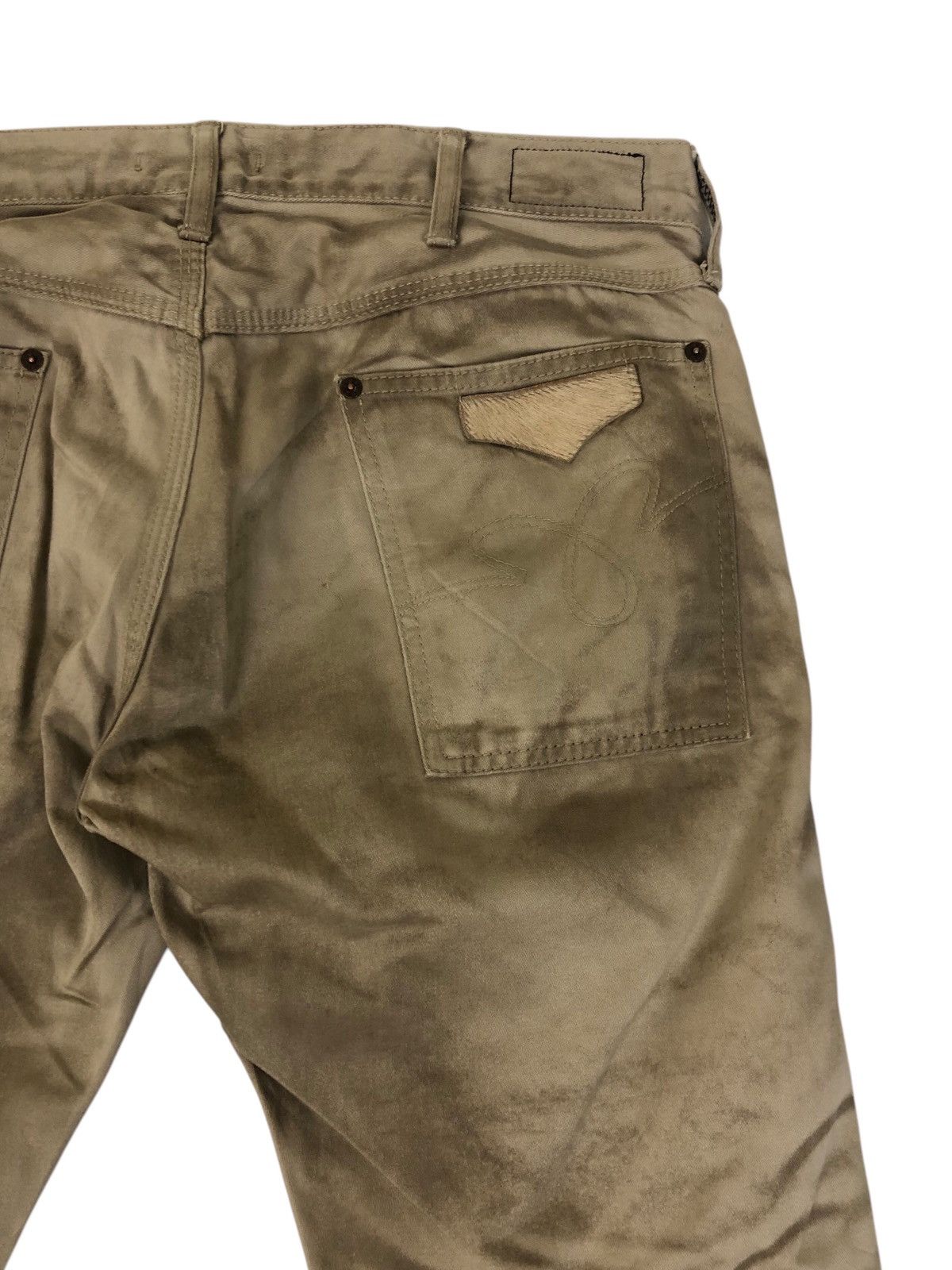 Japanese Brand Flare Blue Ways Rusty Washed Casual Pants Size US 34 / EU 50 - 13 Thumbnail