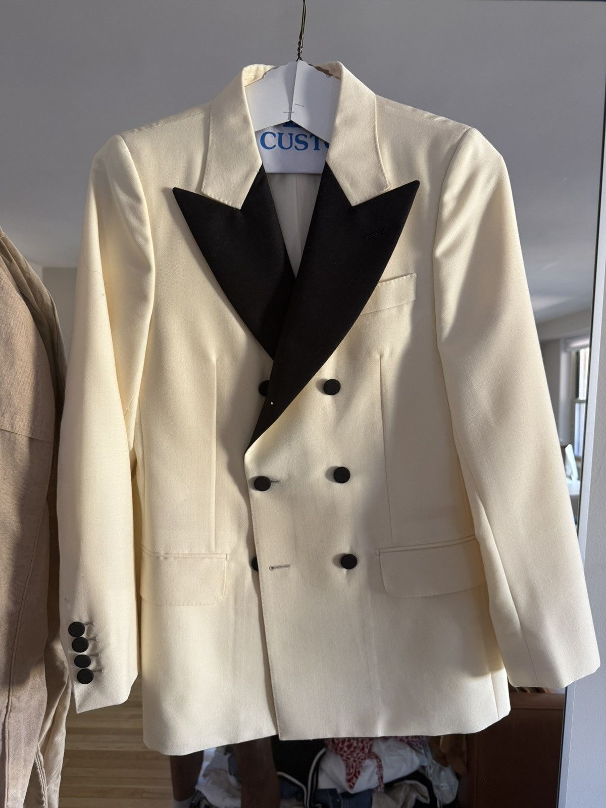 Gucci Gucci Ivory Tuxedo Jacket SS23 Size 46R - 5 Thumbnail