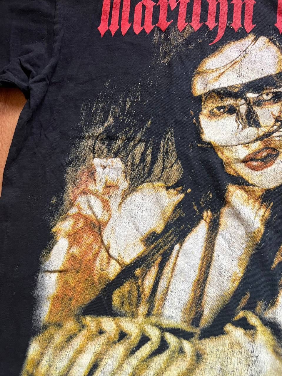 Band Tees × Marilyn Manson × Vintage Vintage Marilyn Manson T Shirt Band Tour Tee Size US L / EU 52-54 / 3 - 8 Thumbnail