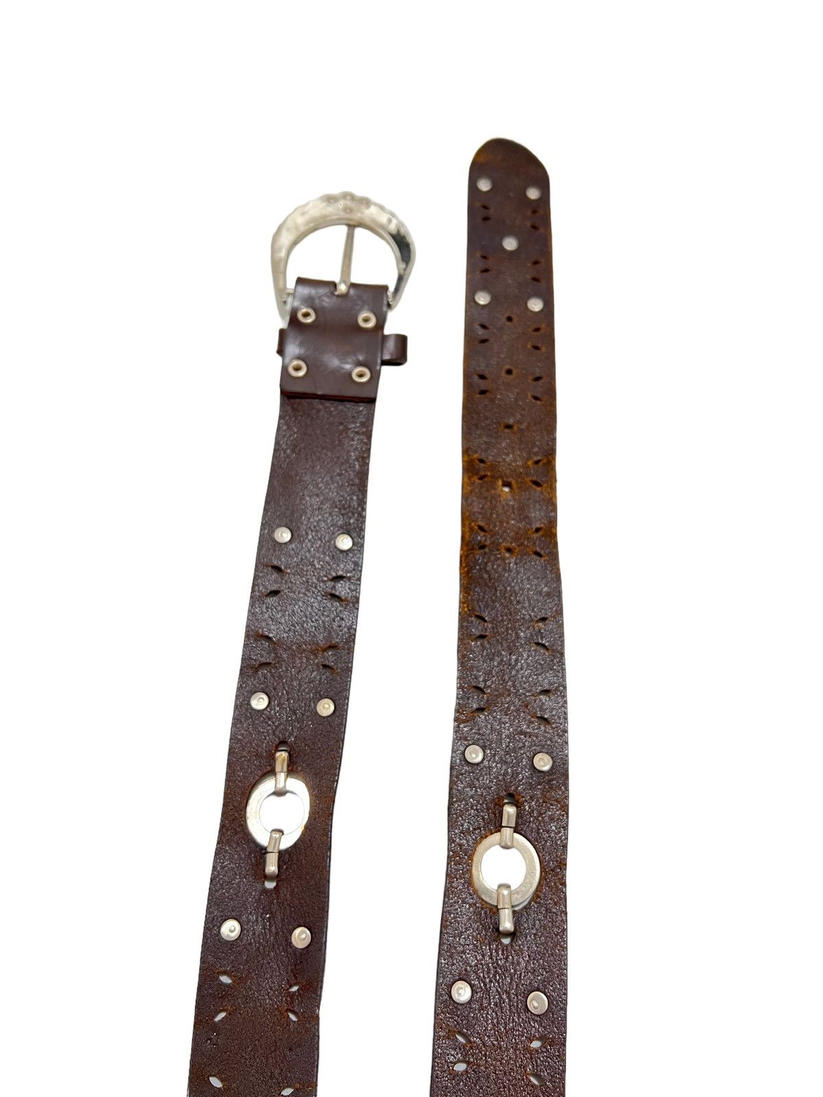 If Six Was Nine Vintage flowers studed leather belt Size ONE SIZE - 2 Thumbnail