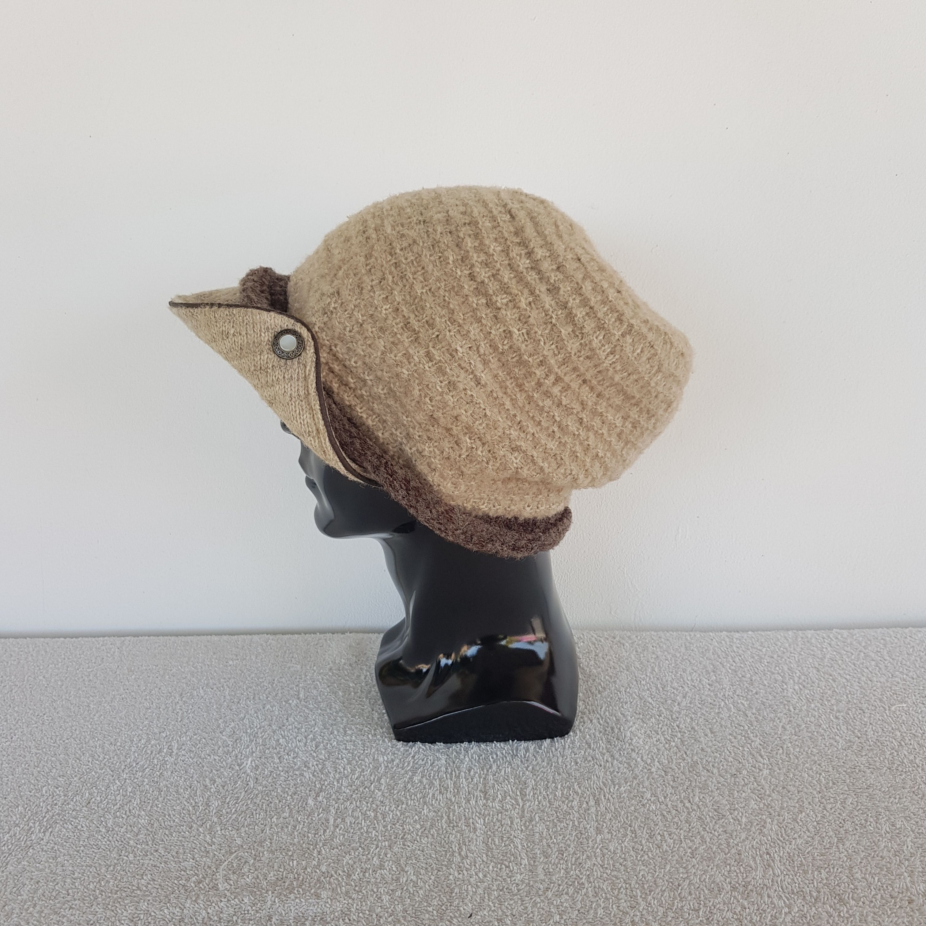 Aran Isles Knitwear Vintage Namiki Beanie Japanese Brim Style Snow Caps Hats. Size ONE SIZE - 4 Thumbnail