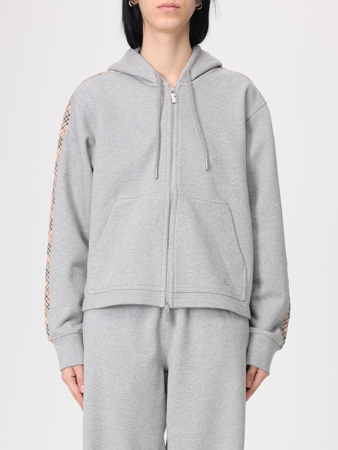Burberry Burberry Sweatshirt Woman Grey Size S / US 4 / IT 40 - 1 Thumbnail