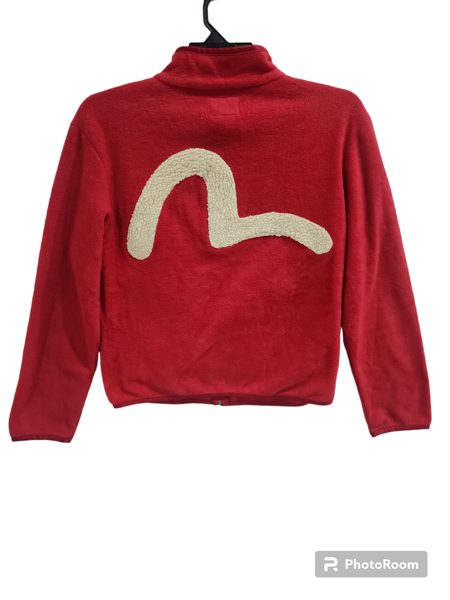 Evisu × Japanese Brand Red Evisu Boa Fleece Jacket | Grailed