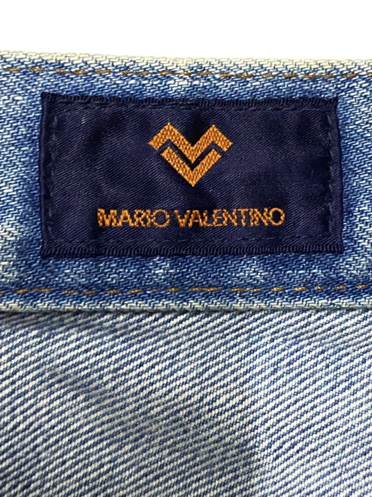 Valentino Vtg Mario Valentino Dirty Mud Wash Distressed Loose Jeans Size US 31 - 20 Thumbnail