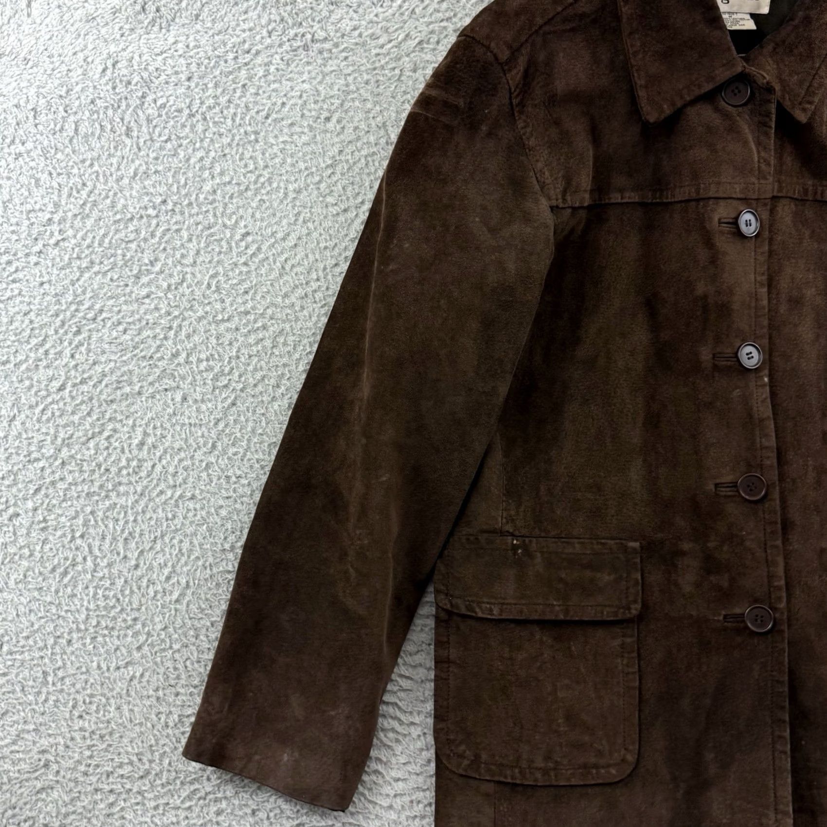 Vintage VINTAGE Bagatelle Coat Womens Medium Brown 90s Western Overcoat Jacket Button Lined Size M / US 6-8 / IT 42-44 - 4 Thumbnail