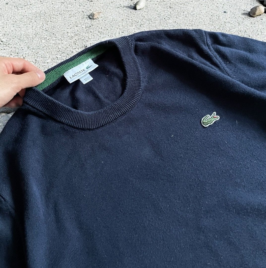Lacoste × Vintage Mens Vintage Lacoste Blue Casual Sweater luxury knitwear y2k Size US L / EU 52-54 / 3 - 3 Thumbnail