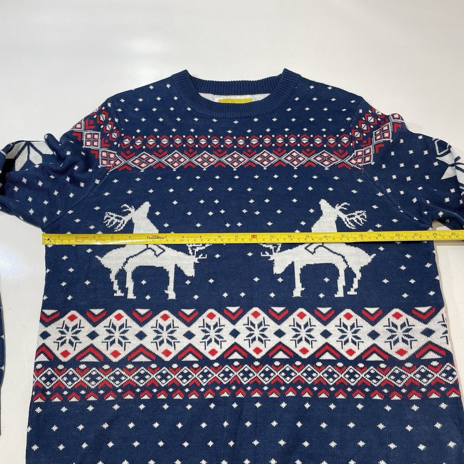 Tipsy Elves Tipsy Elves Reindeer Bangin Men’s Ugly Sweater Size L Blue Size US L / EU 52-54 / 3 - 4 Thumbnail