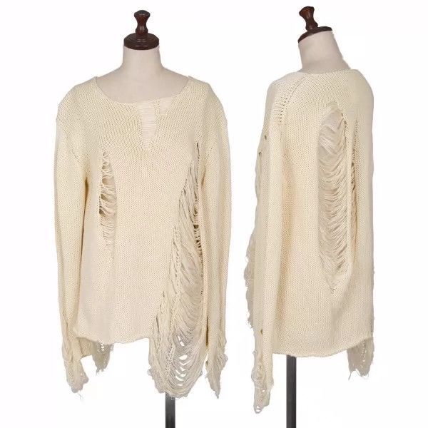 Yohji Yamamoto Yohji Yamamoto 1993Ss Destruction Processing Knitwear -DMC Size US M / EU 48-50 / 2 - 1 Thumbnail