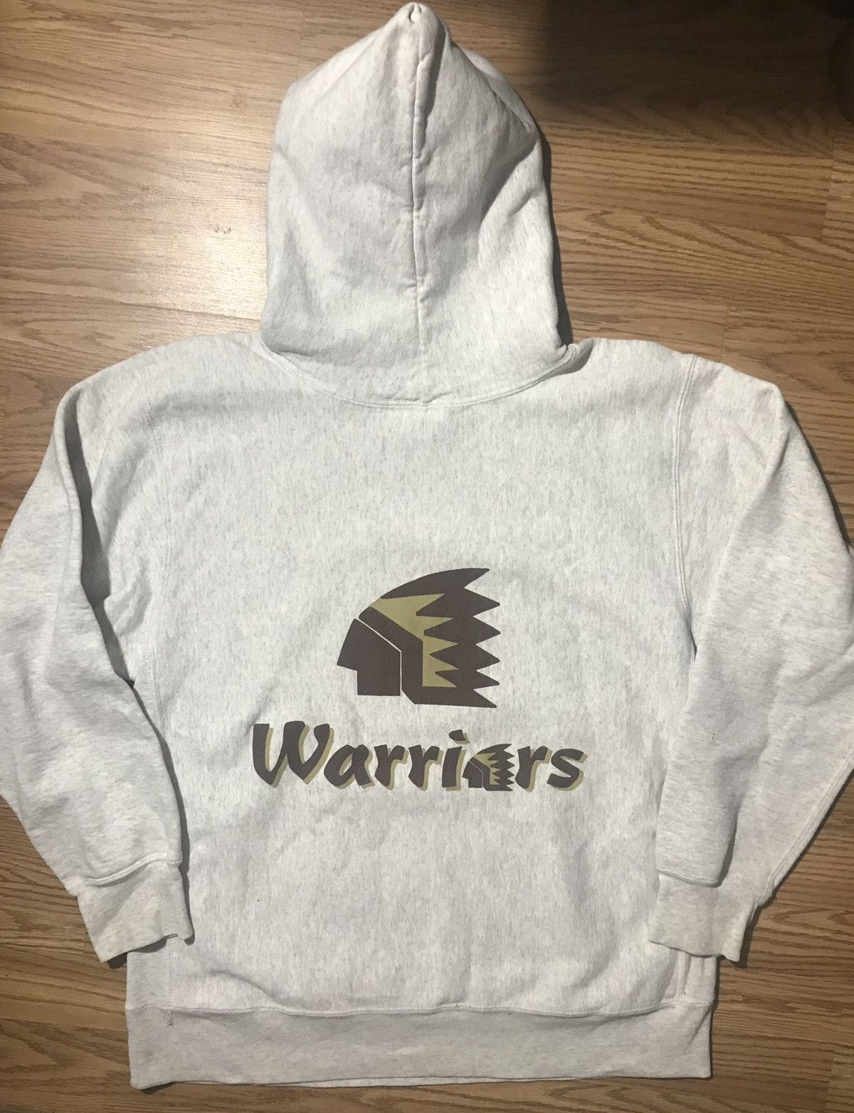 Toyo Enterprises Union Made Gray Bear Hoodie L Pullover Indians School Logo Size US L / EU 52-54 / 3 - 2 Thumbnail