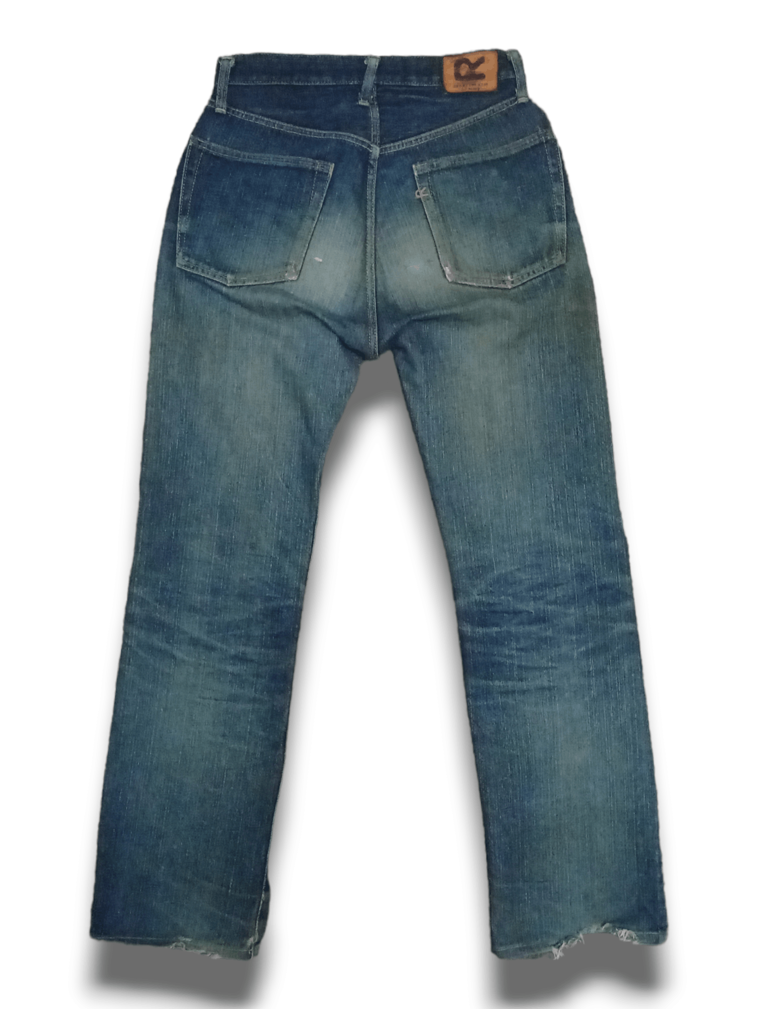 45rpm Vintage Japanese 45Rpm Mud Wash Distressed Loose Jeans Size US 26 / EU 42 - 2 Thumbnail