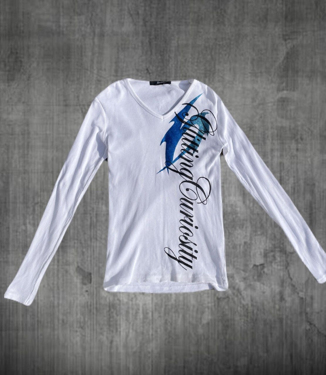 If Six Was Nine 2000s Japanese archive Vkei Poem Slim-fit Long Sleeve Tee Size US XS / EU 42 / 0 - 1 Thumbnail