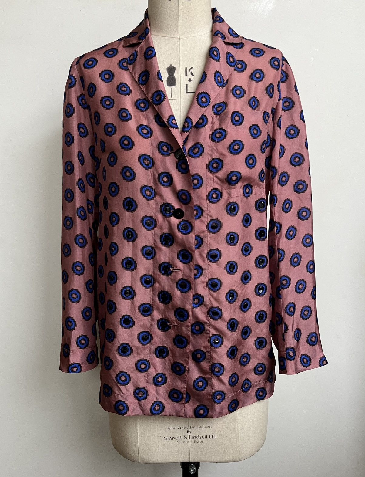image of Dries Van Noten Ss 2015 Silk Shirt in Pink, Women's (Size XS)