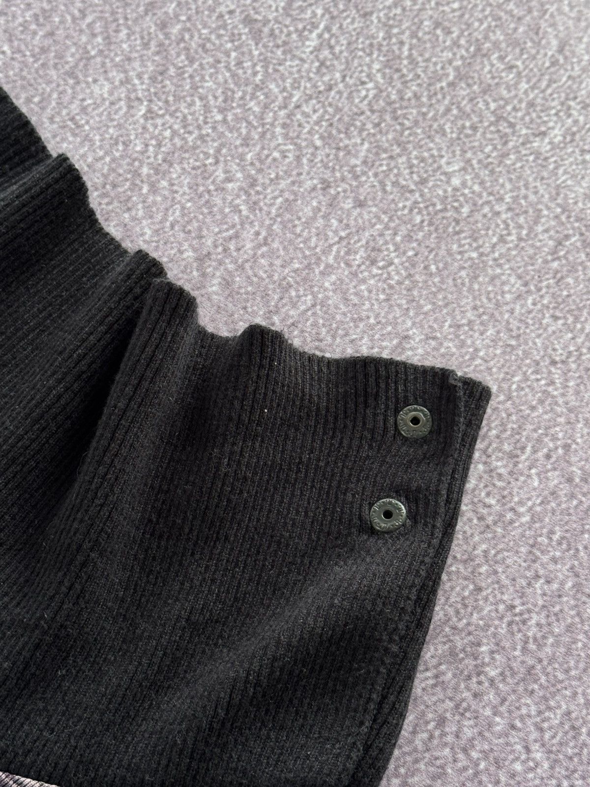 Japanese Brand Y2K Goth Black Long Sleeve Top Cyber Grunge Type Logo Size M / US 6-8 / IT 42-44 - 9 Thumbnail