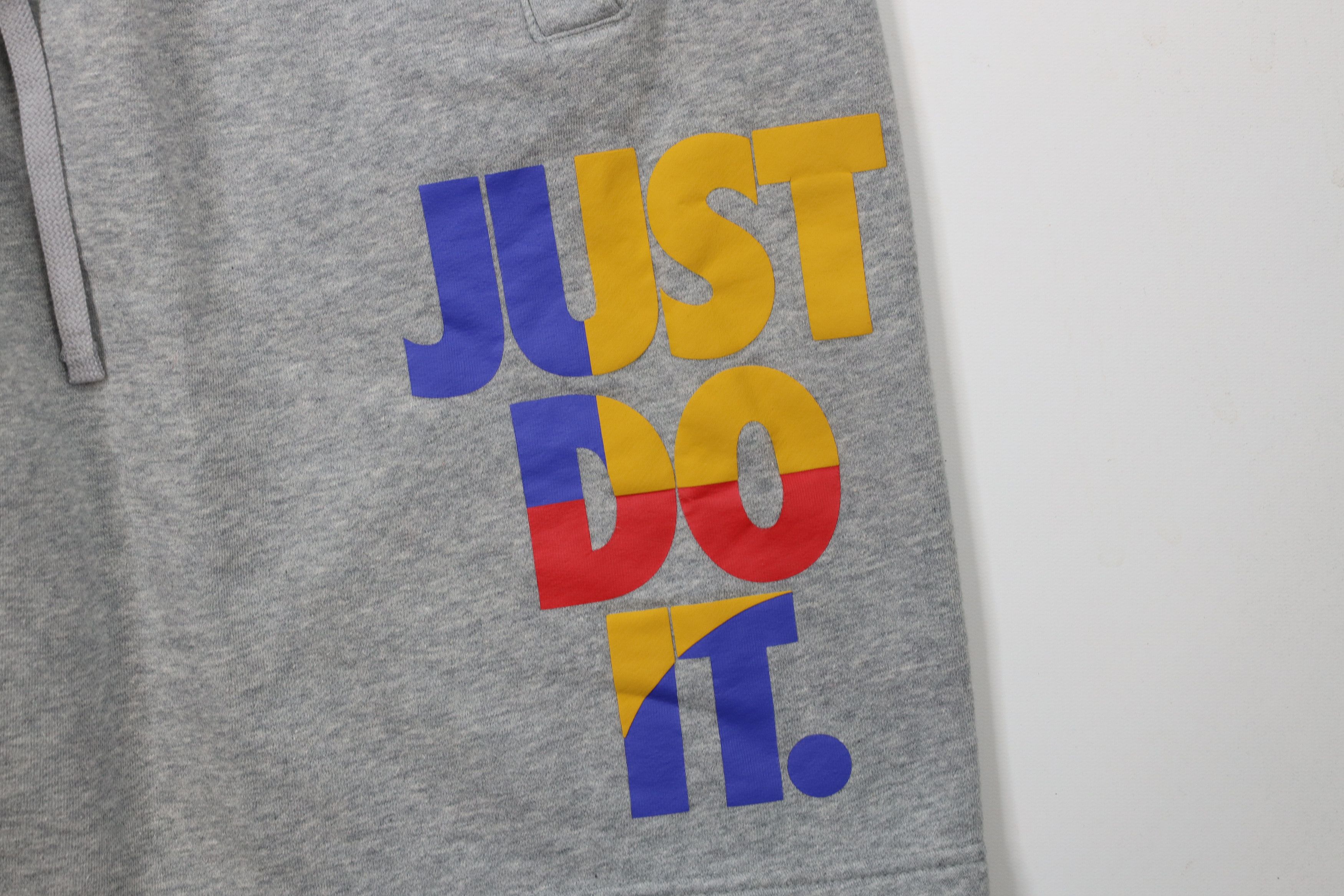 Nike × Vintage Vintage Y2K Nike Just Do It Above Knee Sweatpant Shorts Gray Size US 40 / EU 56 - 5 Thumbnail