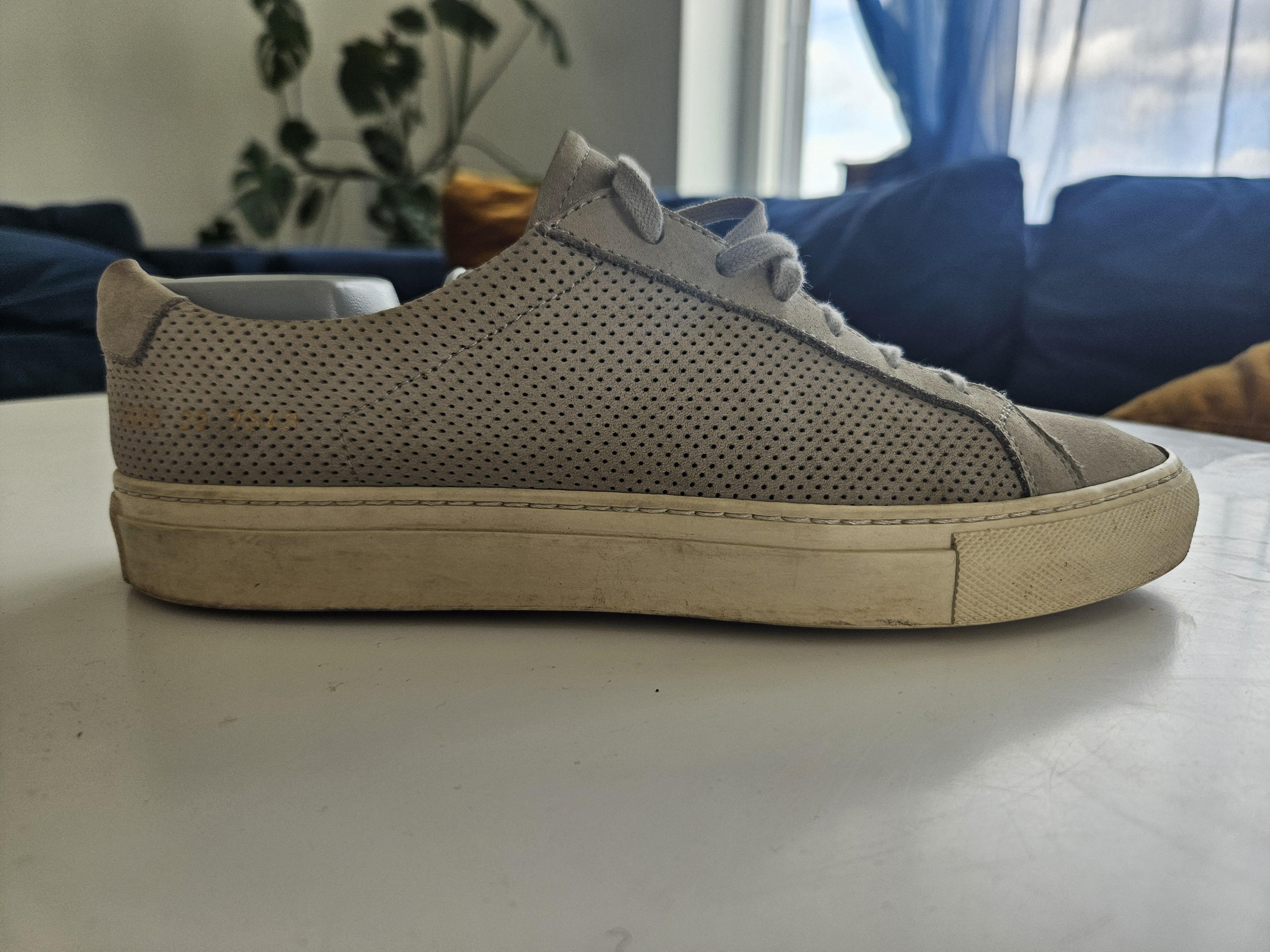 Common Projects Common Projects Achilles Perforated Nubuck Sneakers Size US 6 / EU 39 - 2 Thumbnail