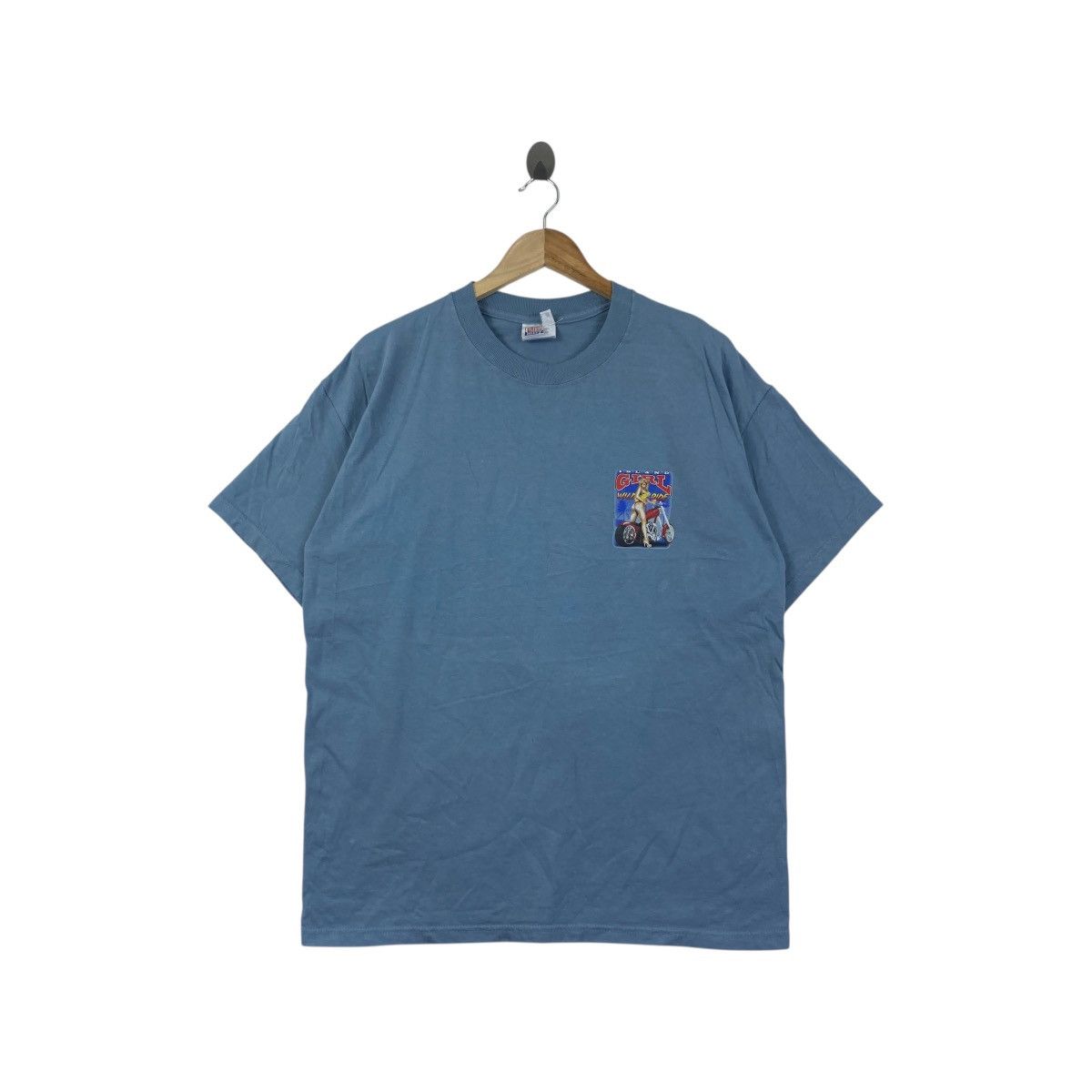 Hanes Vintage 90s Island Girl Wild Ride T-Shirt Motorcycle Size US L / EU 52-54 / 3 - 1 Thumbnail