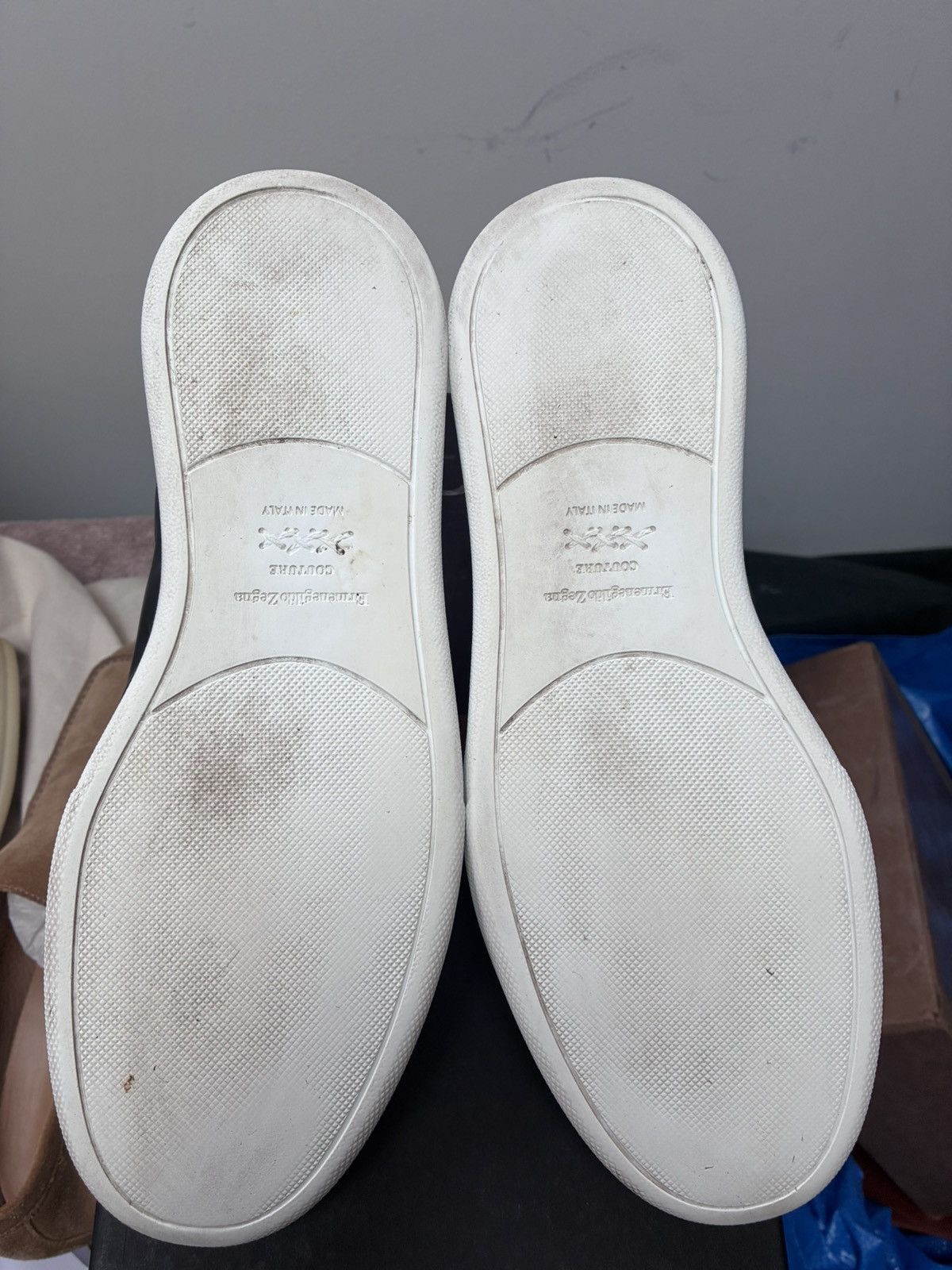 Ermenegildo Zegna zegna wool and leather triple stitch uk 8.5 eu 42.5 Size US 9.5 / EU 42-43 - 5 Thumbnail