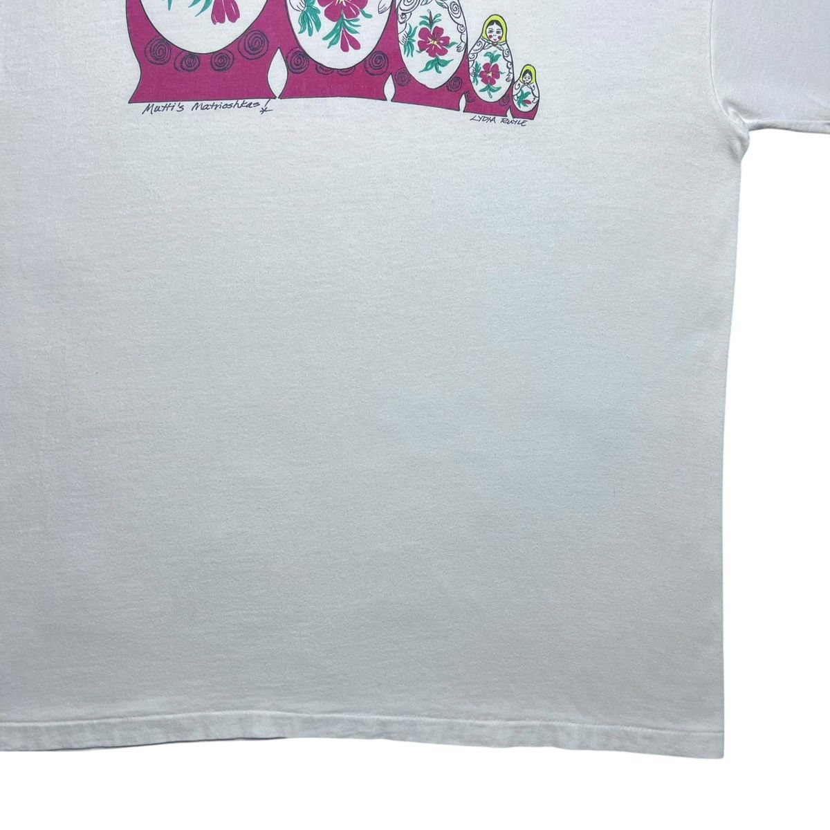 Other Vintage 1990s Matryoshka Doll Lydia Ruyle Art Graphic TShirt Size US L / EU 52-54 / 3 - 8 Thumbnail