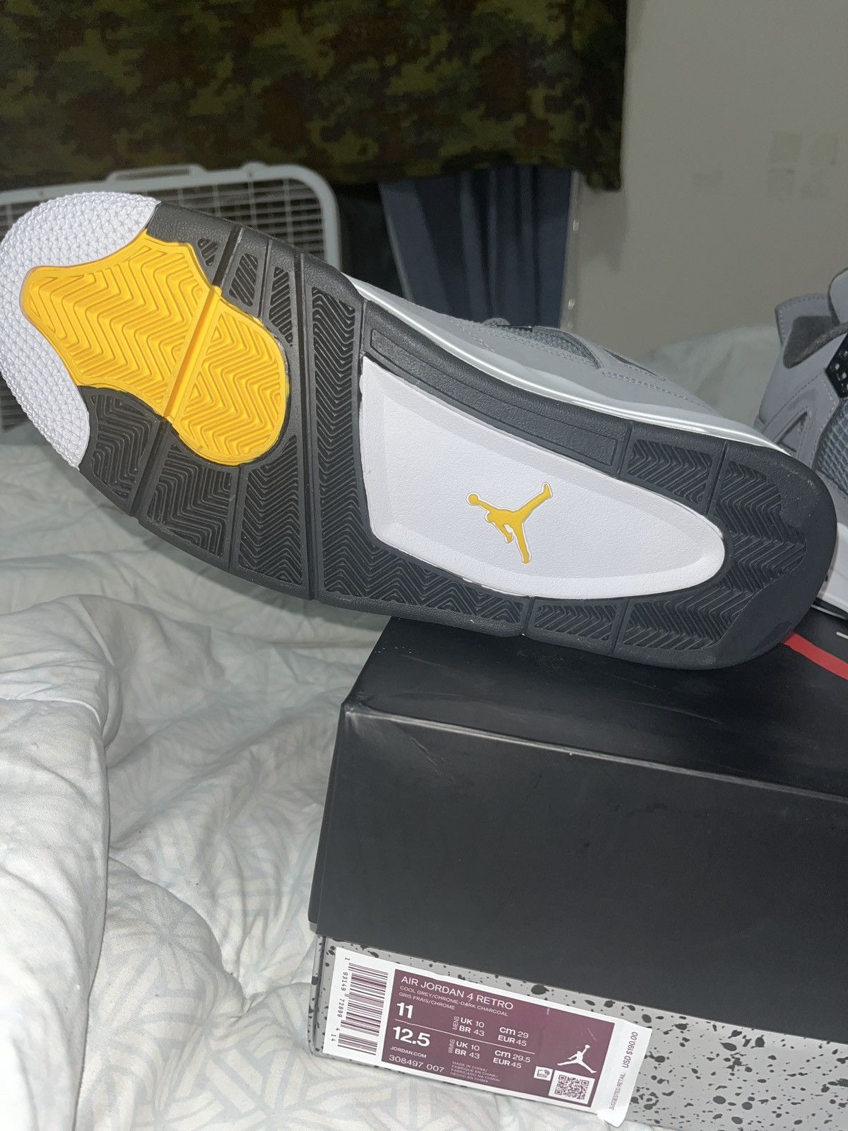 Nike Jordan 4 cool grey Size US 11 / EU 44 - 6 Thumbnail