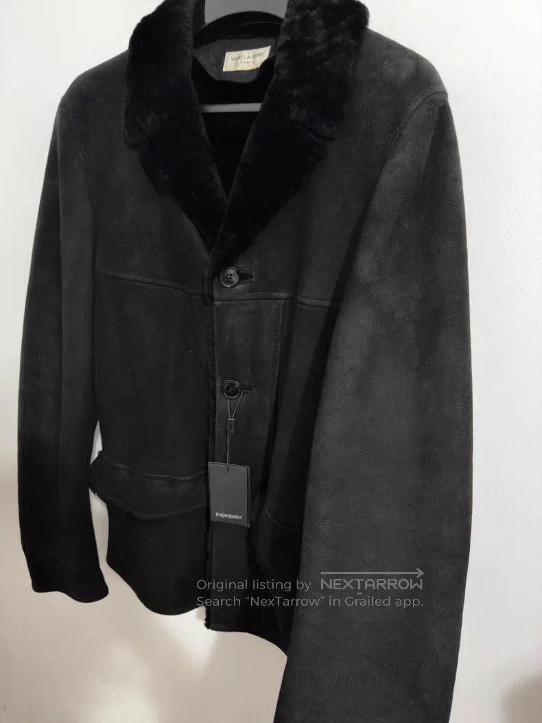 Saint Laurent Paris Saint Laurent Paris Black Samurai Lamb Fur Lined Jacket Size US M / EU 48-50 / 2 - 3 Thumbnail