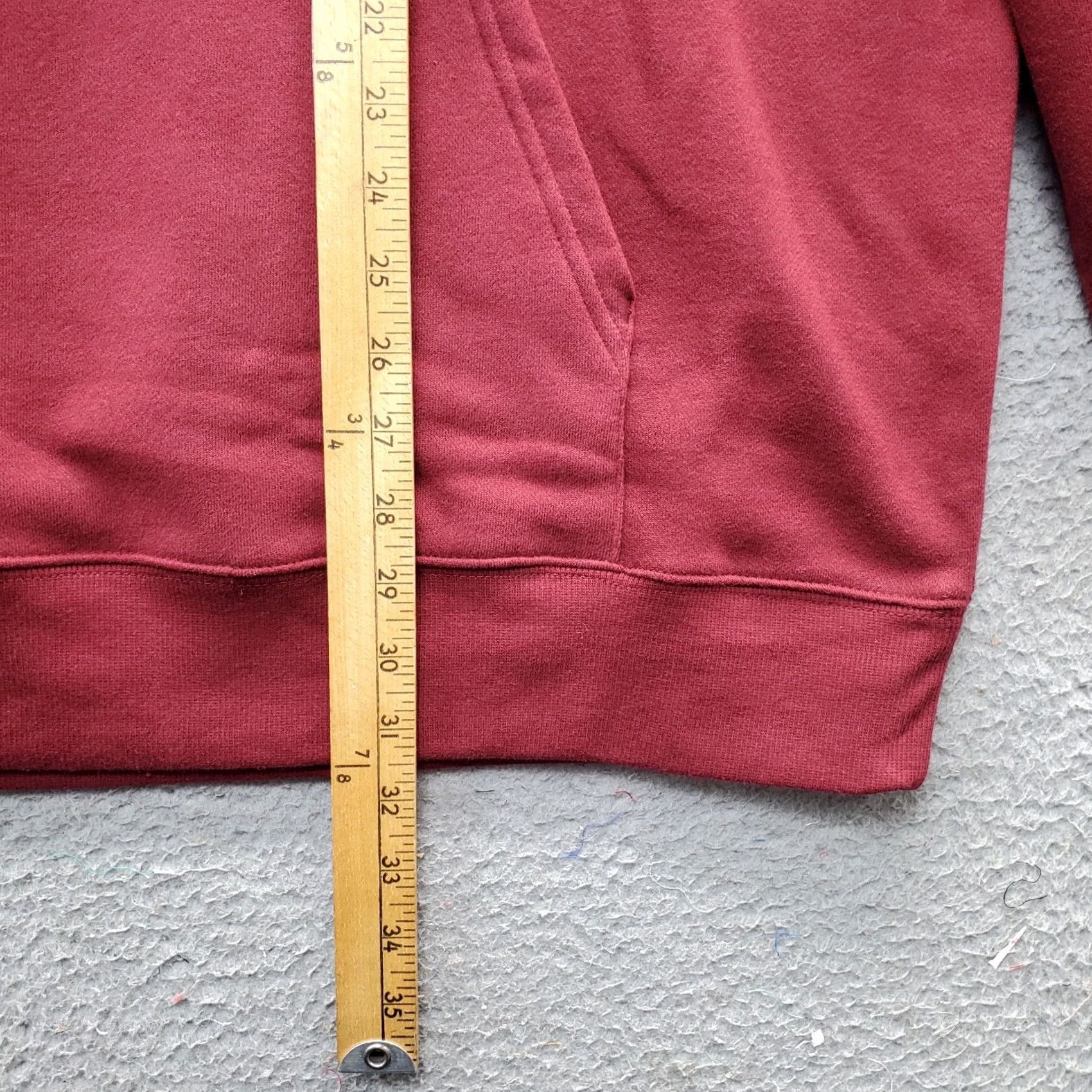 Tek Gear Tek Gear Hoodie Men 2XB Dark Red Ultrasoft Fleece Lined Kangaroo Pocket Rib Cuff Pullover Shirt Mens Size 2XB Red Size US XXL / EU 58 / 5 - 5 Thumbnail
