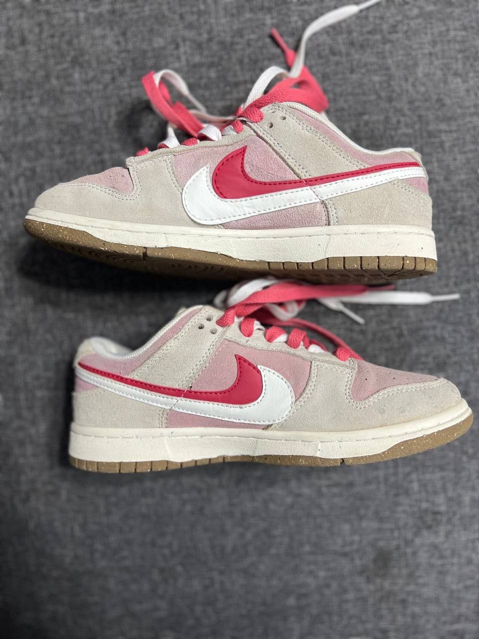 Nike Nike Dunk Low SE '85' Double Swoosh Grey Pink Size US 8 / IT 38 - 4 Thumbnail