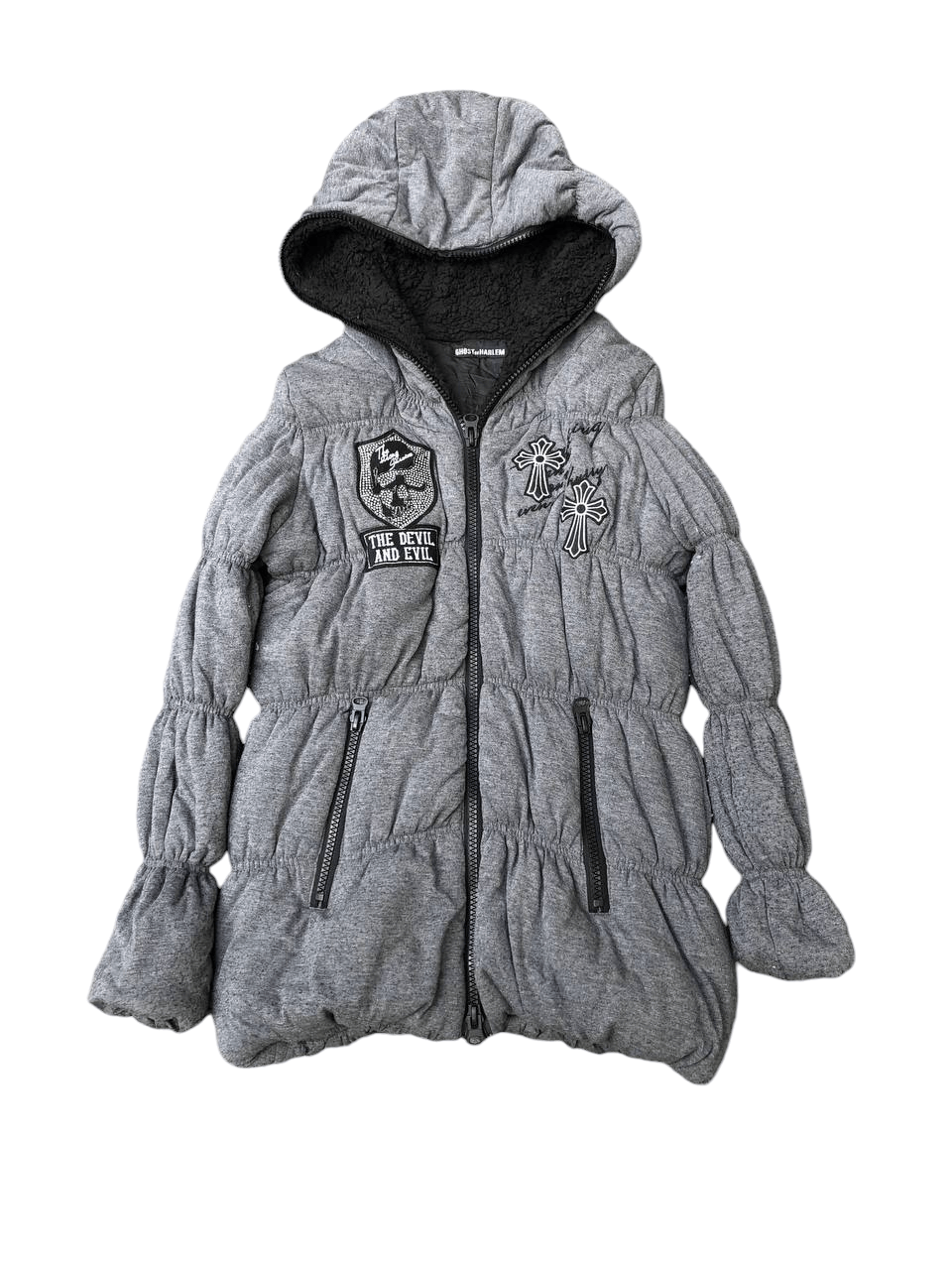 Japanese Brand Ghost Of Harlem Full Double Zip Hoodies Size US M / EU 48-50 / 2 - 4 Thumbnail