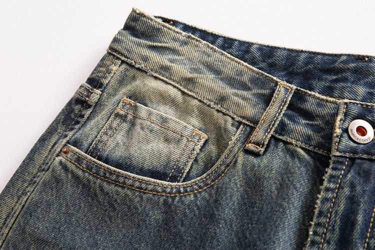 Japanese Brand × Jean Punk contrast wash gradient men's loose jeans Size US 32 / EU 48 - 4 Thumbnail