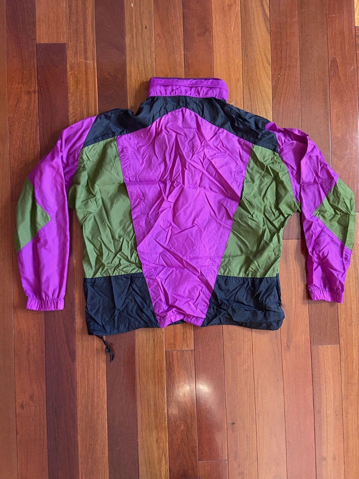 Nike Vintage Nike Jacket Windbreaker Green Purple Large Size US L / EU 52-54 / 3 - 3 Thumbnail