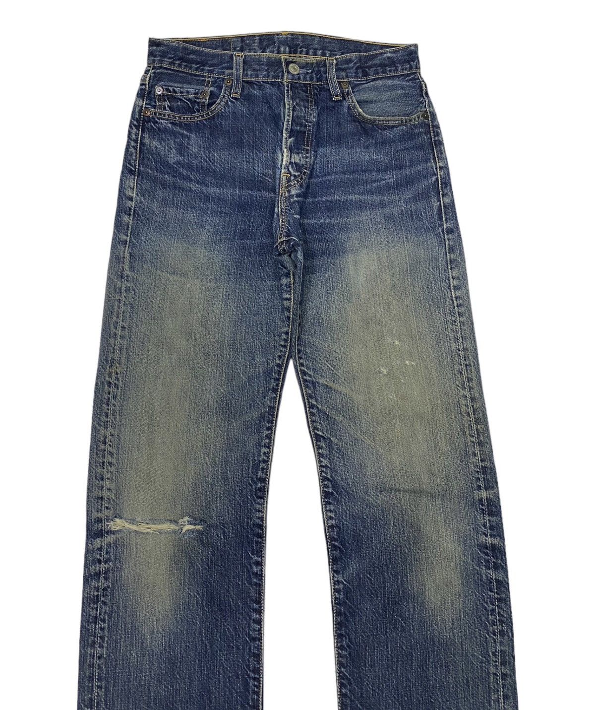 Levi's 🔥VINTAGE LEVIS 501 JAPAN DISTRESSED DENIM JEANS Size US 30 / EU 46 - 5 Thumbnail