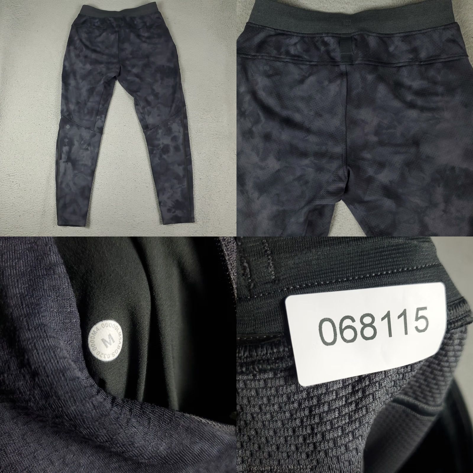Lululemon Lululemon Mens Pants Size Medium Gray Dyed Textured Tech Joggers Sweatpants Size US 31 - 8 Thumbnail
