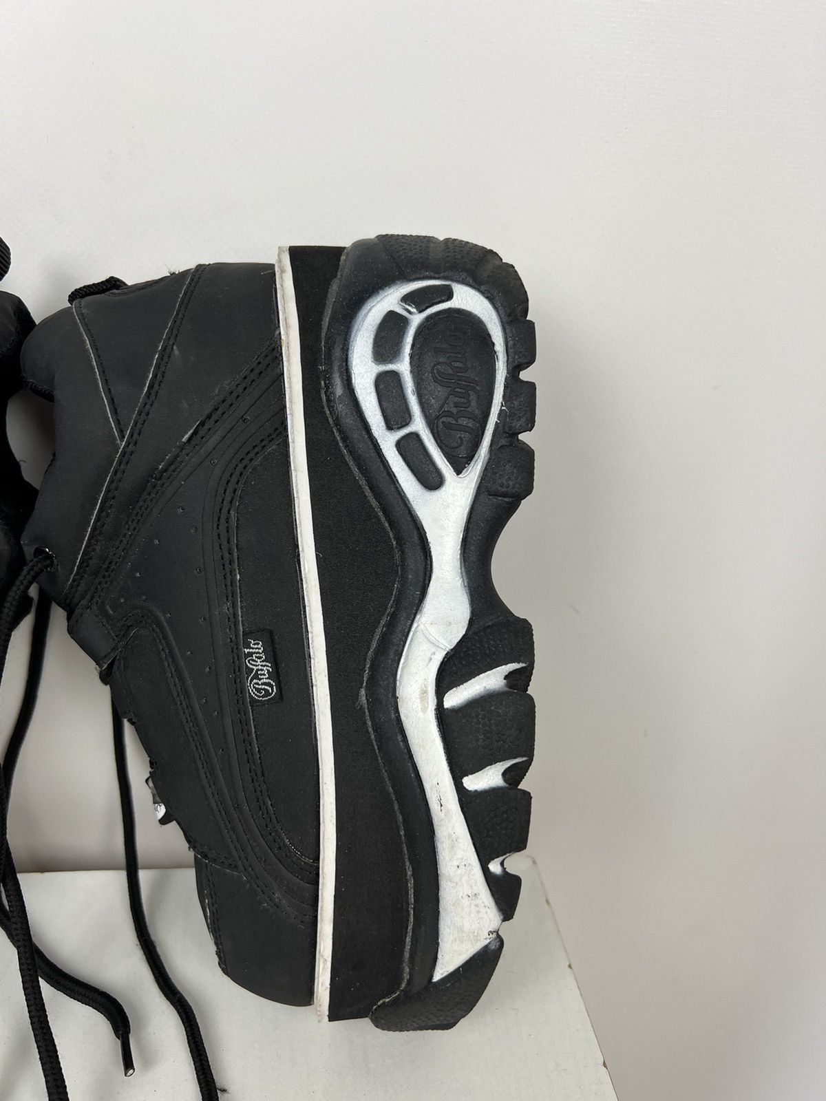 Buffalo London Rare Buffalo High Platform Boot Shoes Black Size 37 Size US 7 / IT 37 - 4 Thumbnail