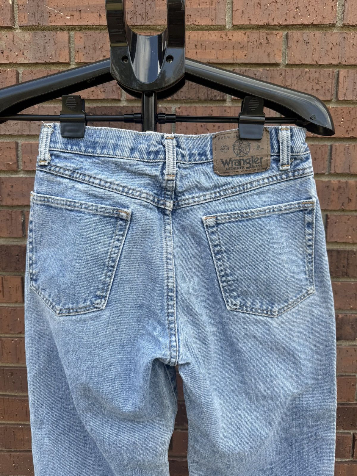 Wrangler Vintage 90s Wrangler Authentic Jeans Altered to Cropped Size 29" - 5 Thumbnail