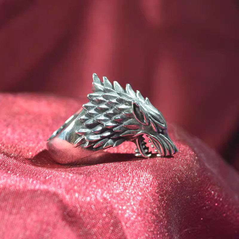 Jewelry Retro Jewelry Rings Open Size Chrome Ring (Size 7-13) Size ONE SIZE - 1 Thumbnail