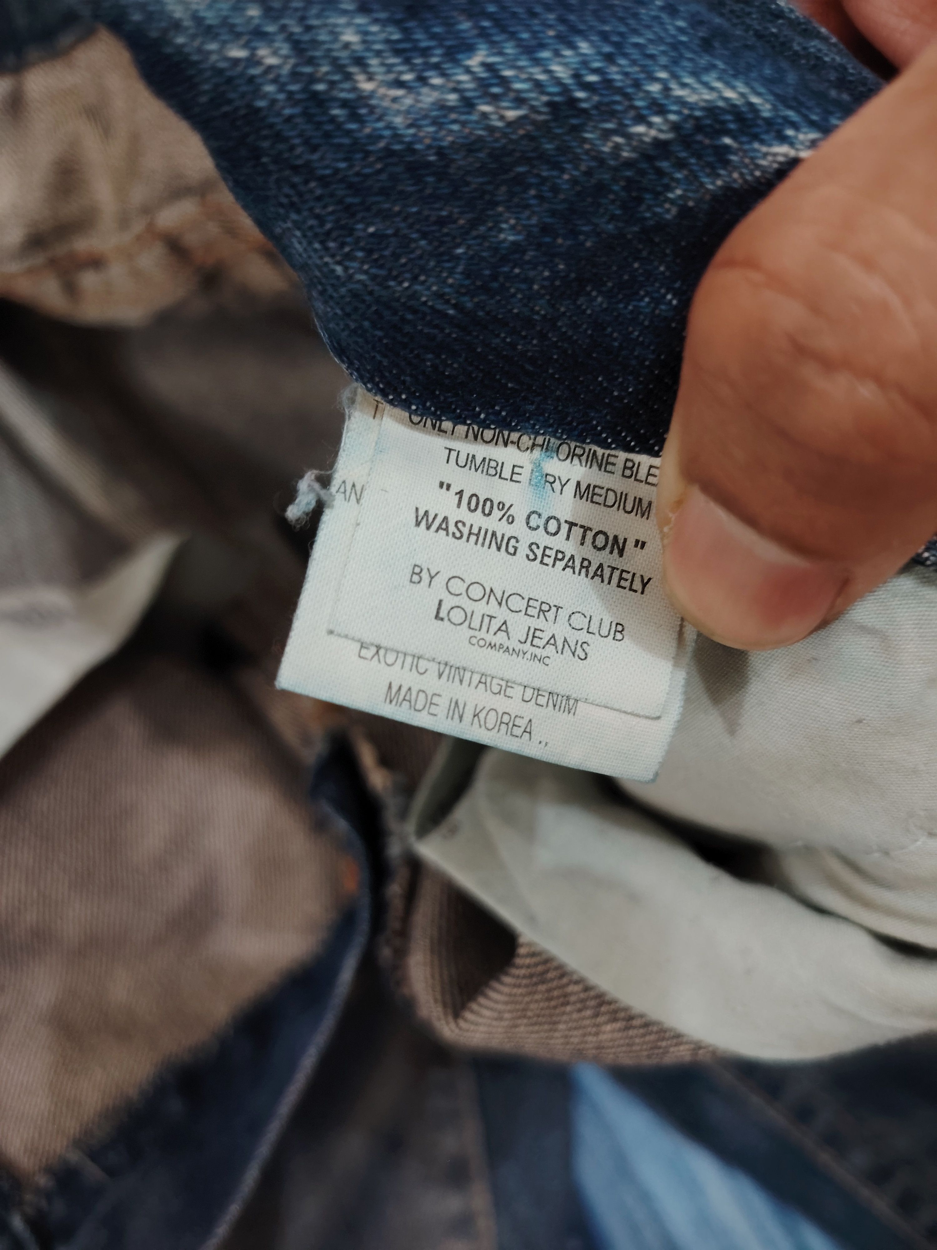 If Six Was Nine Rare!!! Lolita denim distressed flared short jeans Size 31" - 15 Thumbnail