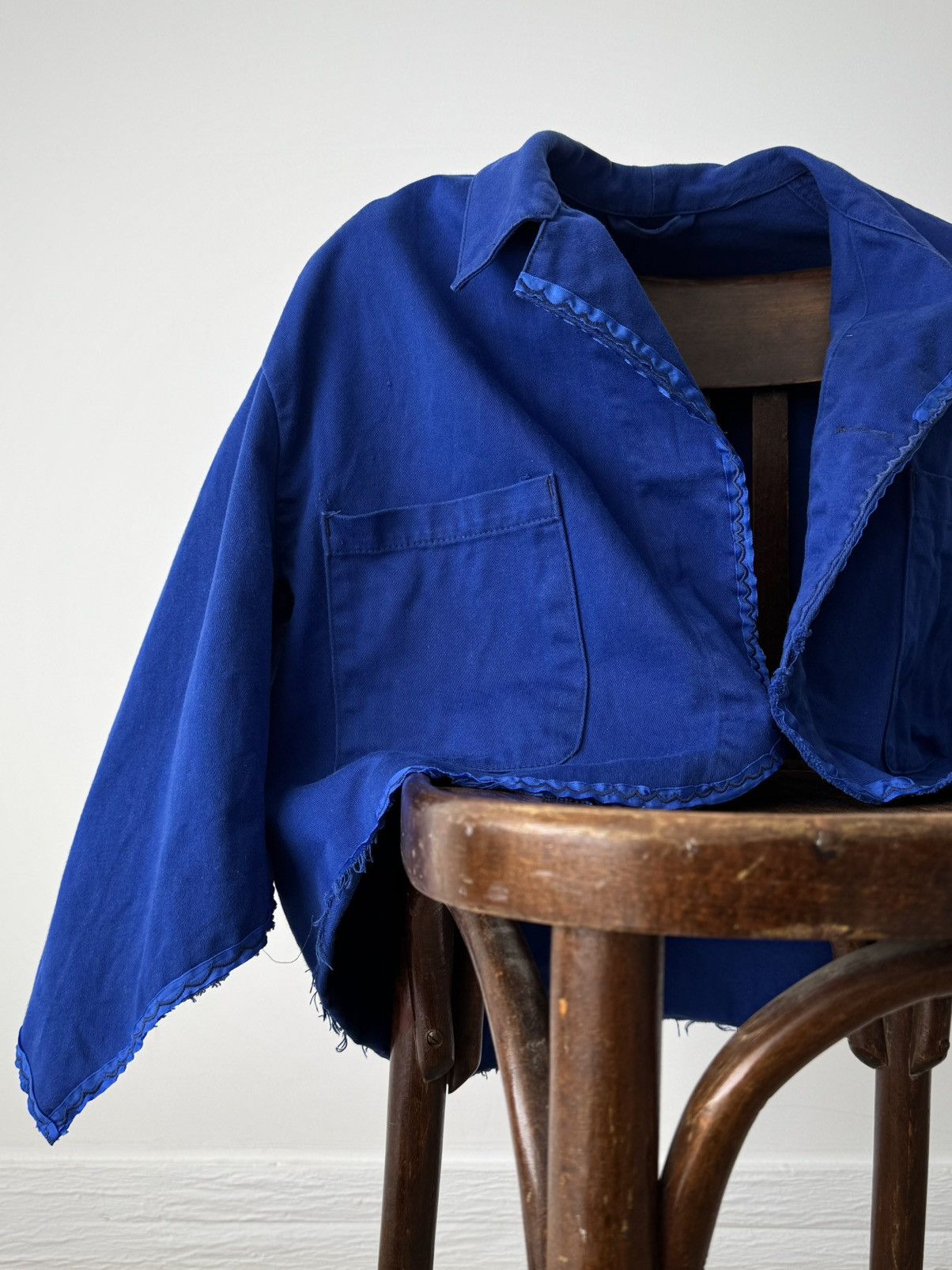 Le Laboureur 1960s French Workwear Sanfor Cropped Chore Jacket Size US M / EU 48-50 / 2 - 2 Thumbnail