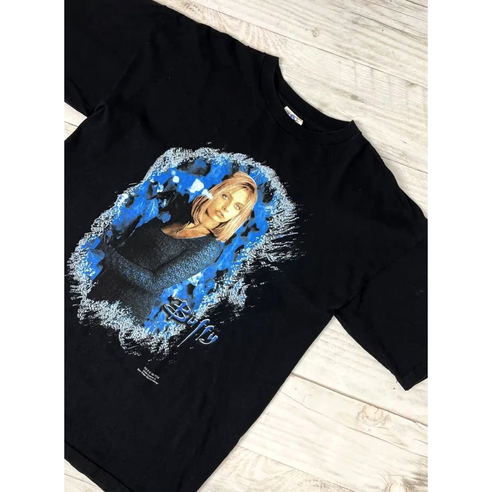 Vintage VINTAGE Buffy The Vampire Slayer T-Shirt Men XL Black Movie Graphic Print 1998 Summer Casual Mens XL Black Size US XL / EU 56 / 4 - 2 Thumbnail