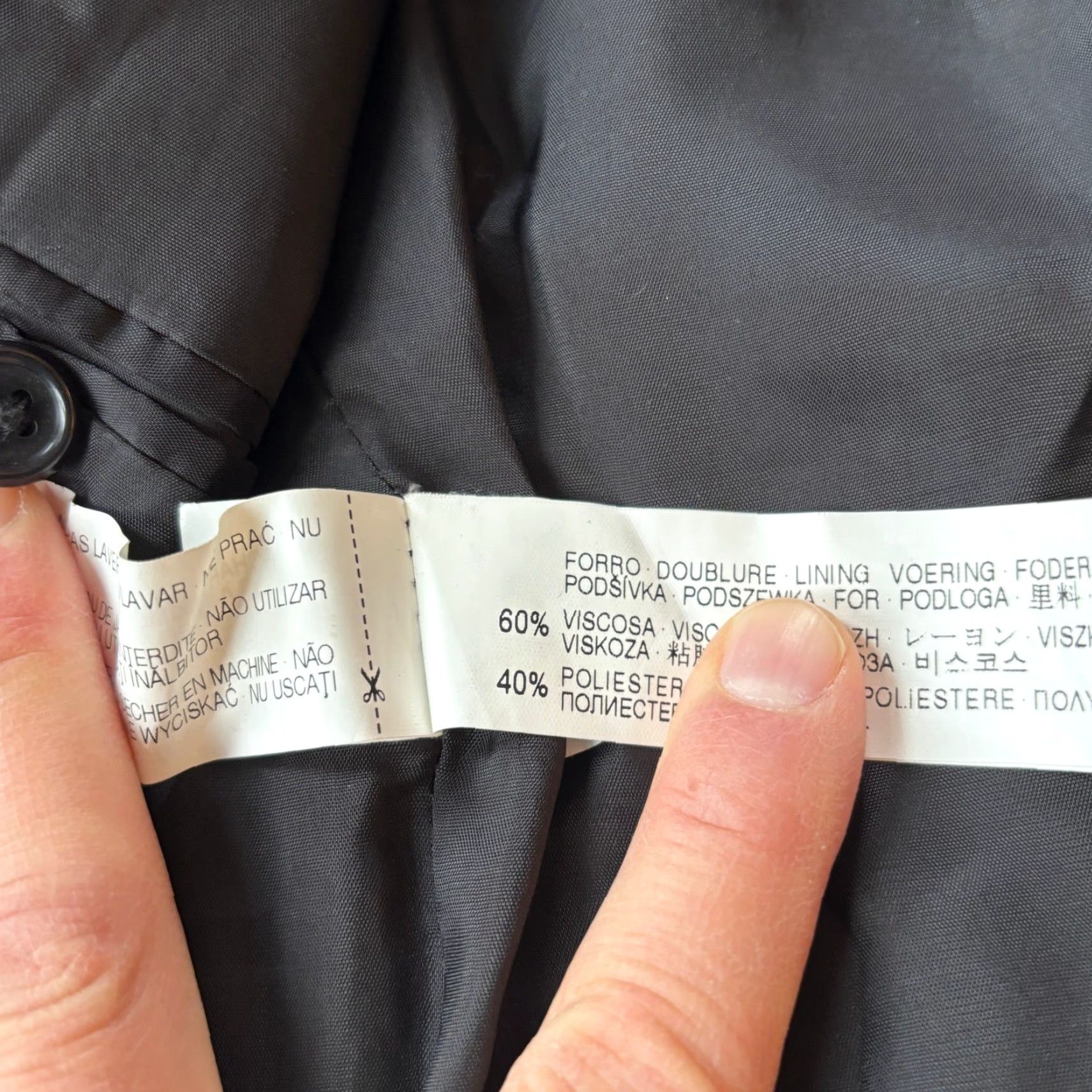 Zara Zara Man Basic Black Blazer Suit Jacket Mens Size 44 EU 54 Regular 2 Piece Notch Lapel Two-Button Double-Vented Black Blazer Jacket Mens Size 44R - 4 Thumbnail