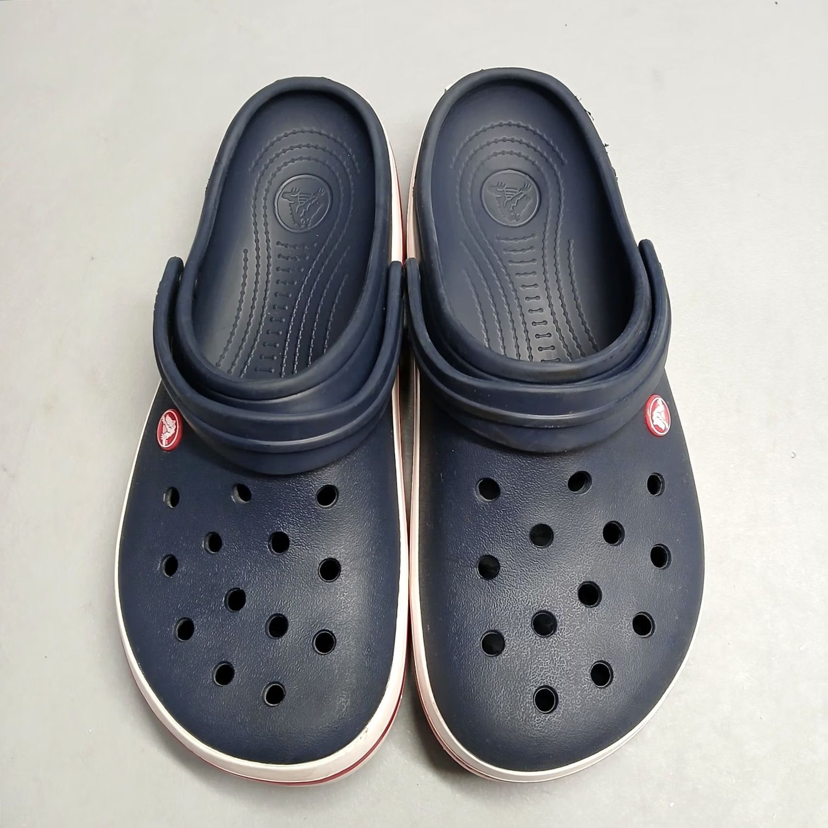 Crocs Crocs Crocband Clogs Mens Size 12 Multicolor Perforated Closed Toe Comfort Slip On Shoes Size US 12 / EU 45 - 7 Thumbnail